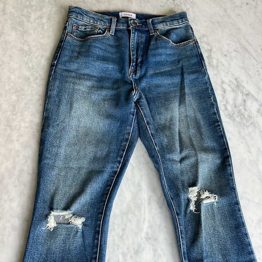 Pistola High Rise Blue Jeans